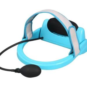 Hengfa Lina Relax Filled Air Neck Massager Stretch Air Compression Cervical Tractor Pillow Vertebra Orthopedic Squeeze Traction Posture Pump