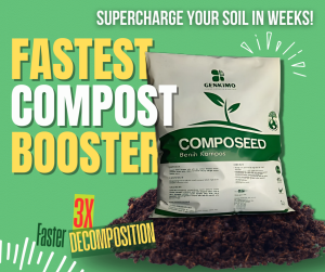 GENKIMO-Composeed | Powerful Compost Booster | 3X Faster | Rich & Healthy Soil!