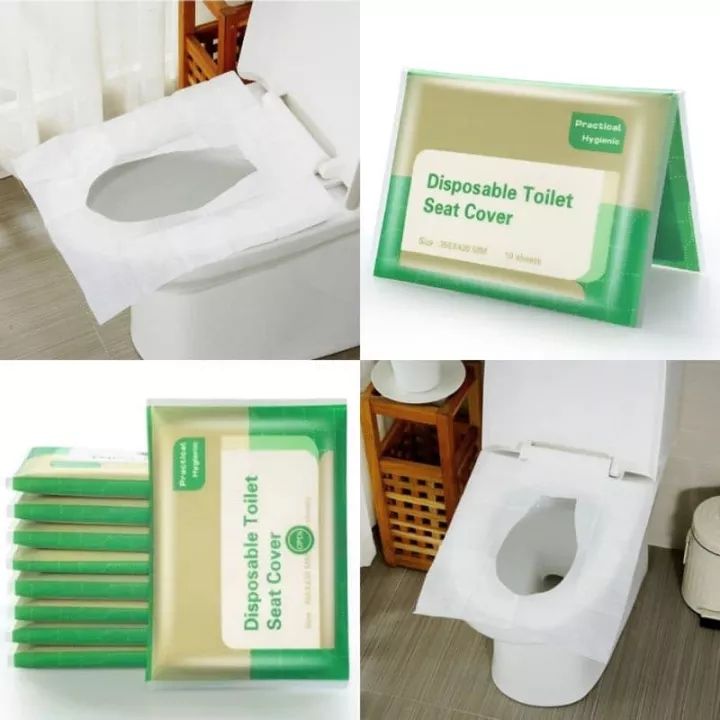 10PCS Waterproof Travel Disposable Toilet Seat Cover Antibacterial