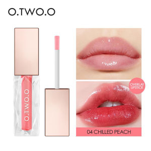 O.TWO.O 5 Color Transparent Lip Gloss Crystal Berry lip tint Moisturizing Long Lasting Liquid Lipstick Lightweight Soft Lip Care Dudu Glass Lip Gloss Plumper Non-sticky Cosmetics Lipstick