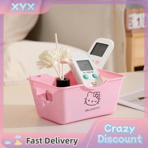 【BUY 1 TAKE 1】 Cute Hello Kitty Multifunctional Desktop Storage Boxes Large Capacity Stationery Storage Boxes Sundries Cosmetic Organizer Gifts