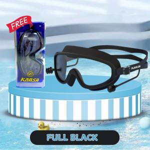 KANSA Kacamata Renang Dewasa Big Frame Lensa Kaca Besar Swimming Googles Remaja Anti FOG Anti UV