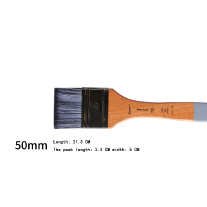 Radius K Flat Nylon Hair Wooden Penholder Oil Painting Brush Acrylic Oil Paint Brush Scrubbing Brushes Art Supplies
