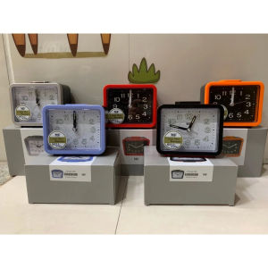 นาฬิกาปลุก พรายน้ำ ของแท้  เดินกระตุกไม่มีเสียงรบกวน รุ่น MF เสียงปลุกกระดิ่งดัง ประกันเครื่อง 1ปีเต็ม มาแทนรุ่นปกไซโก้QHK028