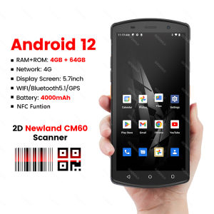 Android 12 NFC + 4GHandheld POS PDA Terminal 1D/2D/QR Barcode Scanner Support 2/3/4G Wi-Fi for Supermarket Restaurant Warehouse Retail Inventory Logistics