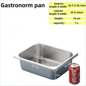 Set stainless steel hotel pan with cover buffet food storage with lid gastronorm pan with cover buffet food warmer restaurant serving plate with cover food storage container stainless bowl stainless dish stainless tray
