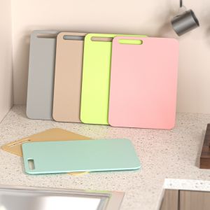 MUQZI Hanging Silicone Cutting Board Soft Non-Slip Cutting Block Mat Kitchenware Square Anti-Mold Cutting Board Food Preparation