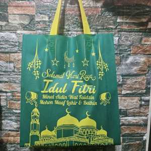 IVSHOP - Tas Kain Lebaran Bingkisan Idul Fitri Tapak Press / Tas Thr Souvenir Lebaran / Goodie Bag Idul Fitri