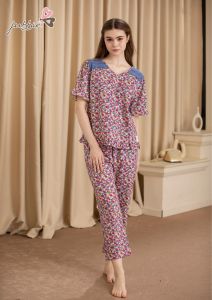 Bộ lửng cổ tim viền đăng mặc nhà JUBBIE - 32569