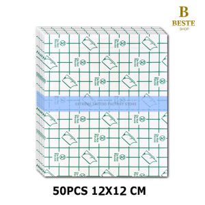 100pcs 12*12CM Waterproof Medical Plaster Transparent Plaster PU Anti-allergic  Wound Dressing Film