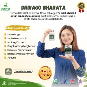 DRIVAGO BHARATA HERBAL || Obat Stroke Jantung Kolesterol & Penyakit Komplikasi