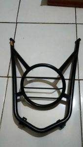 Pelindung lampu depan yamaha X RIDE old hitam bahan besi tebal kuat halus super