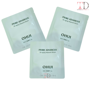 Combo 10 or 20 gói 1ml Tinh chất Ohui Prime Advancer De Aging Ampoule Serum tăng đàn hồi chống lão hóa