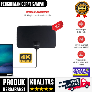 [ BISA COD ] Antena TV Digital Full HD DVB-T2 4K High Gain Indoor Smart TV LED Tabung 25-DB TFL-D139 Original Taffware Terbaik Antena Digital TV Televisi Set Box Indor Semua Siaran Channel Terbaru 2025 - Alat Penangkap Sinyal Ladar TV Super Jernih Digital