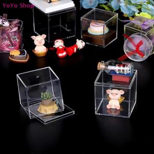 💕 YoYo Shop 💕 Clear Acrylic Square Cube Box With Lids Durable Candy Box Multiple Uses Transparent Case Organizer Container