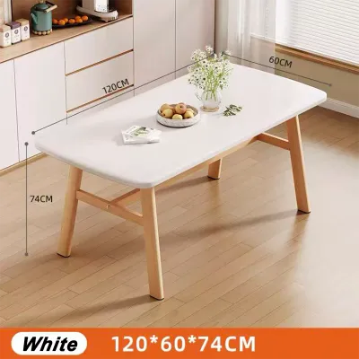 LALA Dinning Table Rectangular Modern Living Room Kitchen Wooden Modern Nordic Coffee Table Wood Dining Table
