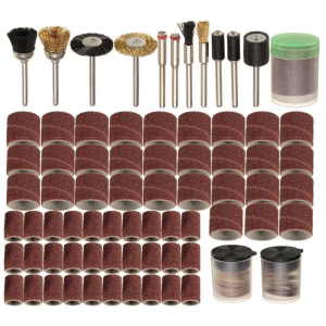 150Pcs Rotary Power Tool Sanding Polish Accessory Bit Set Fits 1/8" Shank