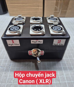 Hộp Chuyển Audio 2 VÀO 1 RA - Jack XLR ( CANON )
