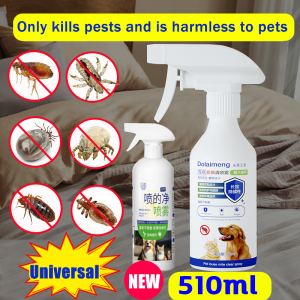 99.99% Flea Removal Rate tick and flea spray completely kill fleas lice ticks mites tick and flea killer Universal for cats and dogs ubat kutu kucing pet flea spray Natural plant formula Repellent Spray safe and non-irritating 狗狗驱虫药 猫咪驱虫药