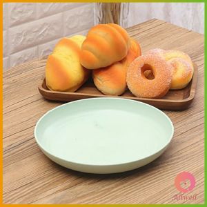 AW จ.จาน ชามใส่บะหมี่กึ่งสำเร็จรูป ชาม จานอาหารค่ำ ทำจากข้าวฟางข้าวสาลี ชุดช้อนส้อม tableware