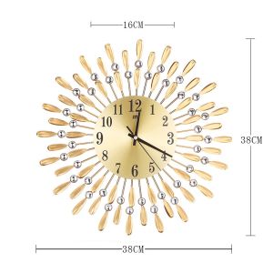 Metal Wall Clock Big Size Wall Clocks For Living Room/Bedroom Art Home Decor Elegant Peacock 3D Wall clock