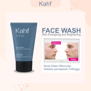 Kahf Skin Energizing and Brightening Face Wash 50ML Sabun Pembersih Wajah Pria Untuk Kulit Cerah Bebas Kusam Sabun Cowok