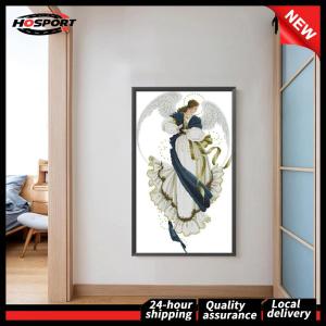 【Free Shipping】 Cross Stitch Kits 11CT Stamped DIY Angel Full Embroider Embroidery Craft
