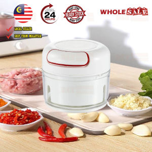 Mini Garlic Crusher Manual Pull String Grater Onion Chopper Chili Shredder / Pencincang Makanan
