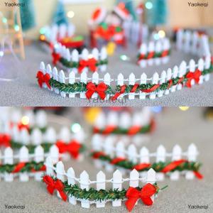 [COD] Yaokeqi 4Pcs set 1 12 Dollhouse Mini Wooden Fence Model Doll Home Christmas Day Scene Decor Dolls House Micro Garden Courtyard Decor Toy