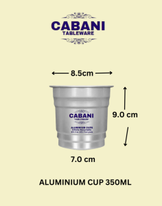 Aluminium Cups 350ml Infinite Recyclable Sturdy Hold Retain Cold Drinks Longer for Any Party Event
