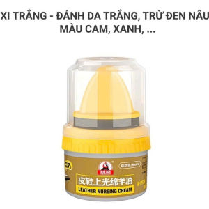 Xi Đánh Giày Da Cao Cấp 50g Xi Kem Dưỡng Da Làm Bóng Nhanh Đồ Da (Tặng Kèm Mút)