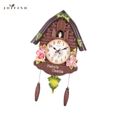 Homyl Chiming Cuckoo นาฬิกาผนังนาฬิกาตกแต่งผนังของขวัญอาหรับตัวเลขดิสเพลย์พร้อมลูกตุ้มสำหรับห้องครัวพิธีขึ้นบ้านใหม่คริสต์มาส