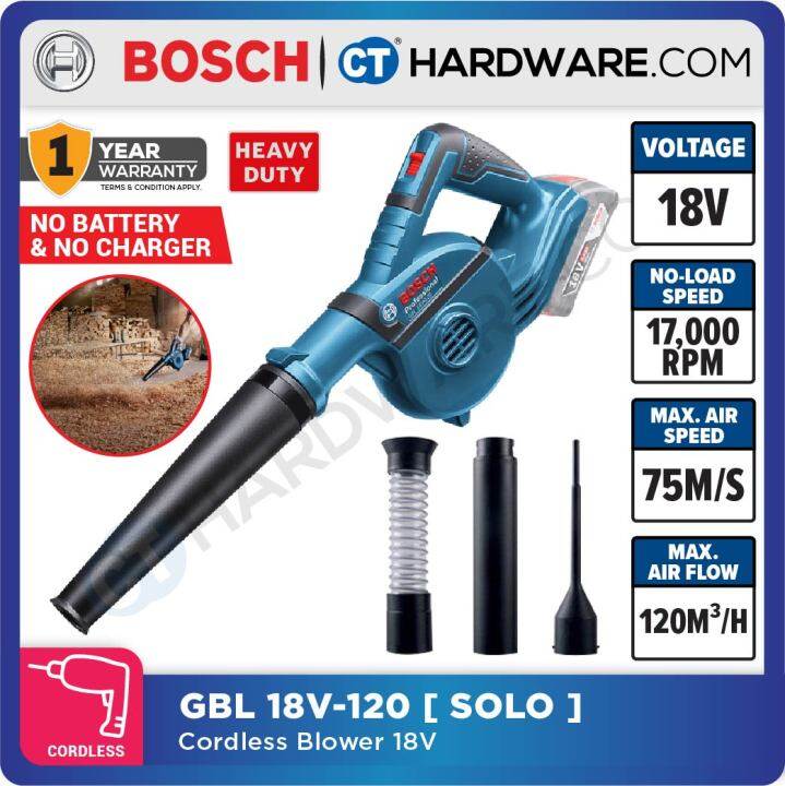 BOSCH GBL 18V 120 SOLO PROFESSIONAL CORDLESS BLOWER WITHOUT