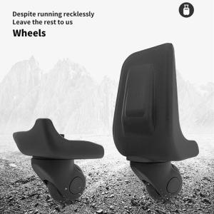 Hành lý thay thế bánh xe sửa chữa Vali túi các bộ phận bánh xe trục quay bánh du lịch thân cây Caster Bộ phận thay thế Đen