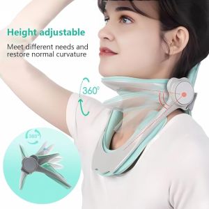 MIYIO Adjustable Neck Support System - 5th Gen Ergonomic Cervical Collar for Adults & Kids with Posture Correction & Home/Office Use