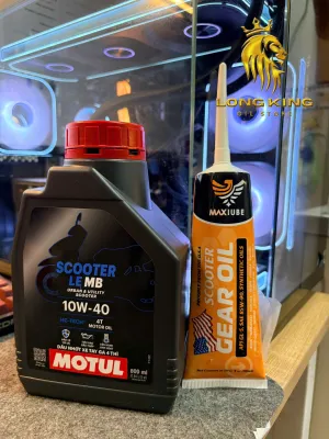 COMBO (NHỚT TAY GA + LAP ) CAO CẤP MOTUL SCOOTER LE 10W40 800ml + SCOOTER GEAR OIL Mẫu Mới Chất Lượng Tốt Giá Tốt Dầu expert nhớt combo bao