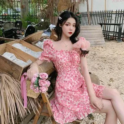 open lace back dress Lovine Cotton Smocked Mini Dress, Strawberry Spring  Sabi Boutique