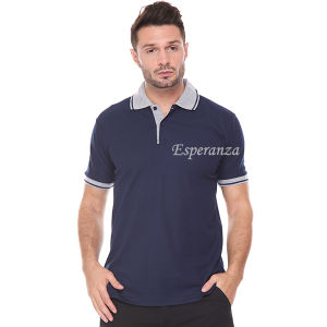 Polo Shirt Polos Lengan Pendek Esperanza - KMB Biru Tua Navy