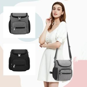 PROTRU Multifunctional Mommy Shoulder Bag Strolling Baby Artifact Multi-Pocket Stroller Storage Hanging Bag Practical Large Capacity Diaper Bag Organizer Outdoor