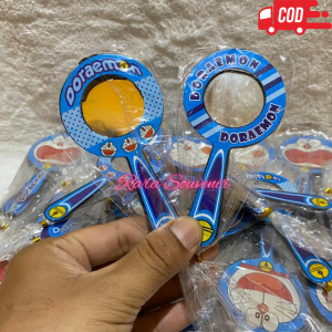( isi 50 pcs ) souvenir cermin karakter doraemon kemas plastik