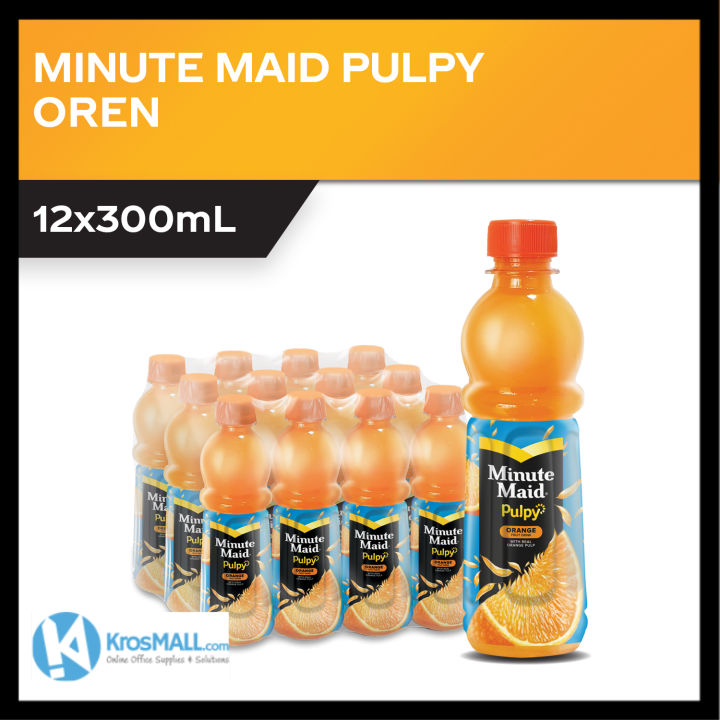 Minute Maid Pulpy Orange PET 12 x 300ml Lazada