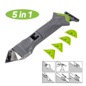 E-TOOLS Set Perapi Lem Silikon Sealant Tool Scraper 5 in 1 - WL105 - Black
