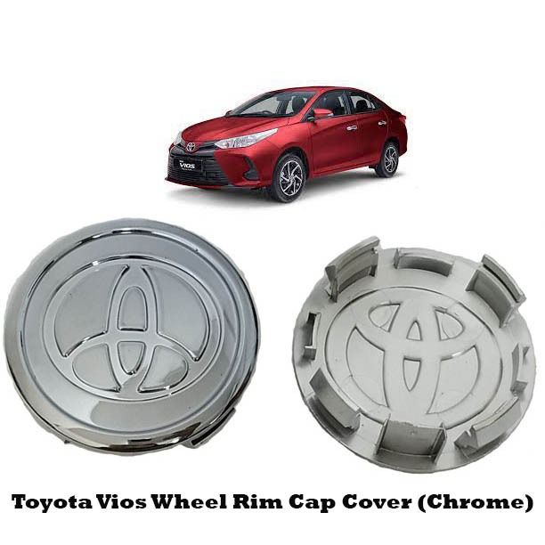 Toyota Vios Wheel Car Rim Cap Cover (Chrome) | Lazada