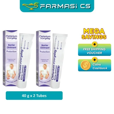 Metanium Everyday Barrier Ointment Protection 40g x 2 Tubes (TWIN) EXP:10/2027 [ For every nappy change ]