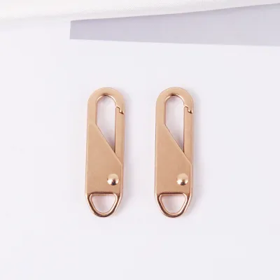 Metal Pull Tab Thickened Universal Zipper Puller / Removable Bag Clothes Zipper Slider / Replaceable Nylon School Bag Zip Head Backpack Self-locking Zip Buckle