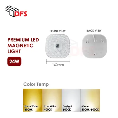 DFS LED Ceiling Light 230mm/300MM 24W/36W/48W Tri-tone Wood With Black/White Casing Modern Ceiling Light Nordic Bedroom Light