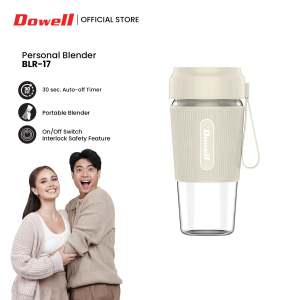 Dowell 300ml Rechargeable Portable Blender Tumbler | 1500mAh Lithium Battery | Auto-Off | 5V DC | BLR-17