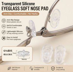 Transparent Silicone Eyeglass Soft Nose Pad Glasses Anti-Slip