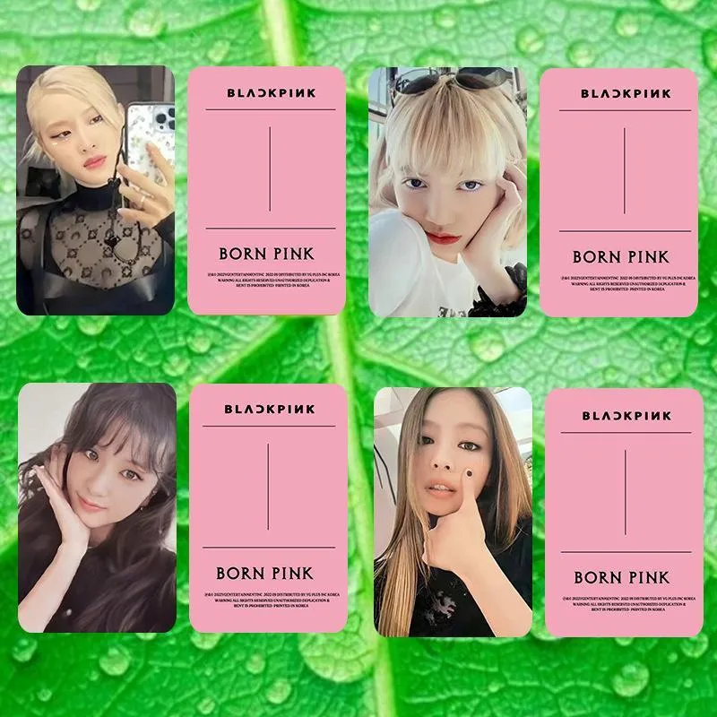 BlackPink Photocard BP BORNPINK PhotoCards Pink LISA JISOO