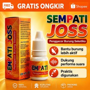 SEMPATI Sempati Joss Vitamin Burung Penggacor Seketika Stamina Power Nafas Panjang Kristal Gacor Anti Stres Macet Nafsu Makan Untuk Burung Lovebird Murai Kacer Kenari Dll SMPJOSS